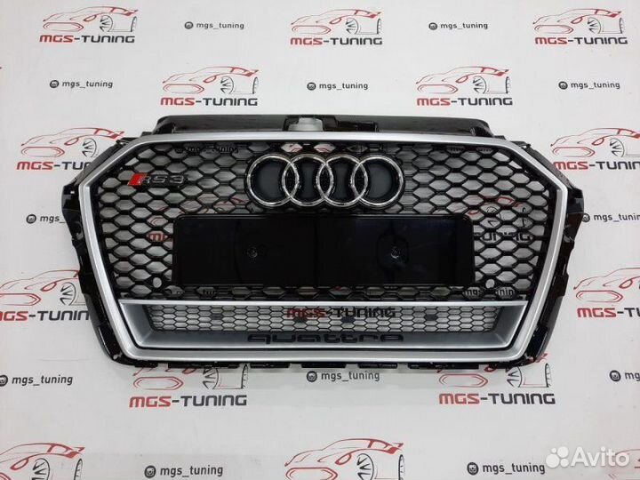 Решетка Audi A3 2016-2019 В стиле RS3 #2