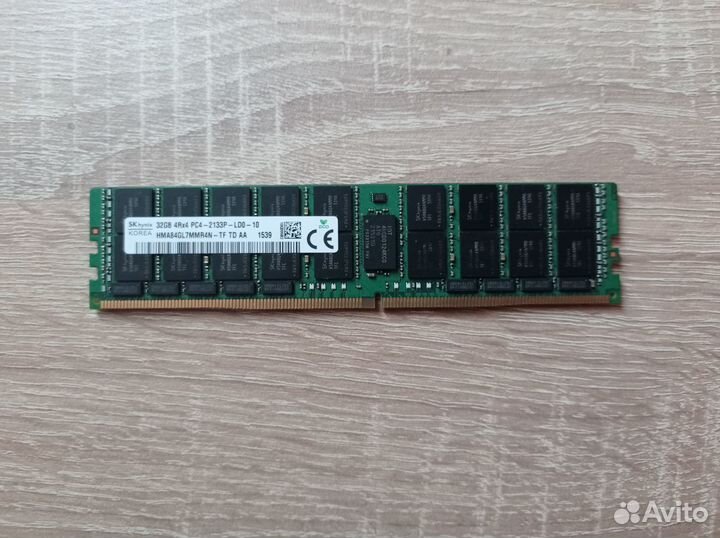 32gb 2133 MHz 4Rx4 DDR4 lrdimm SK Hynix