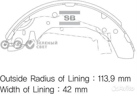 Sangsin brake SA111 Колодки тормозные задние hyund