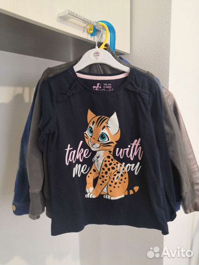 Детские вещи пакетом для девочек 116 см