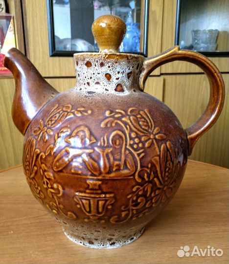 Винтажный заварочный чайник из Грузии
