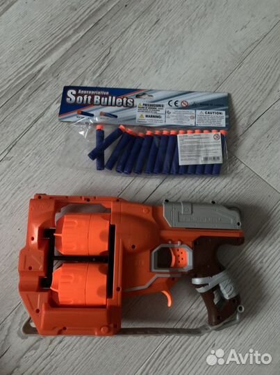 Nerf (2 обоймы) + новые пули (обмен