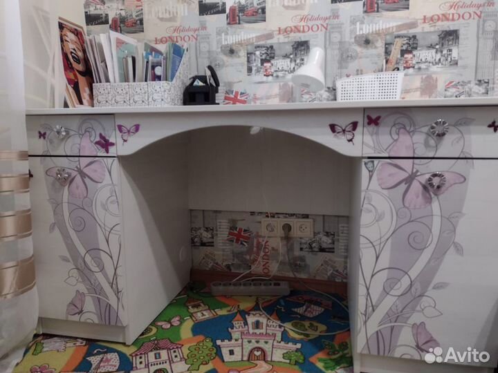 Кровать чердак со столом