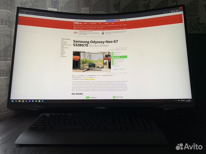 4K miniLED 165Hz Samsung Odyssey Neo G7 32