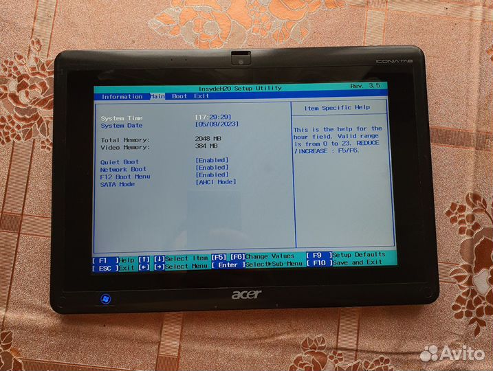 Acer iconia tab w500