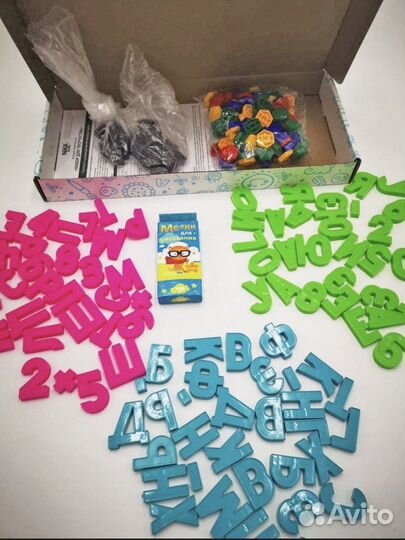 Набор букв и цифр магнитный /Набор для занятий