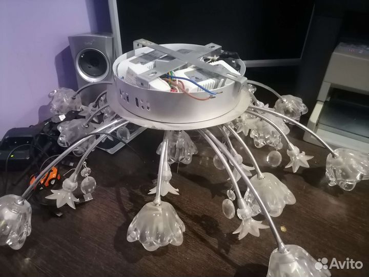 Люстра потолочная бу