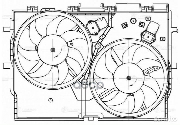 Вентилятор радиатора fiat ducato 06- шт LFK 1680