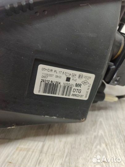 Фара передняя правая Nissan Note E11 HR16DE 2007