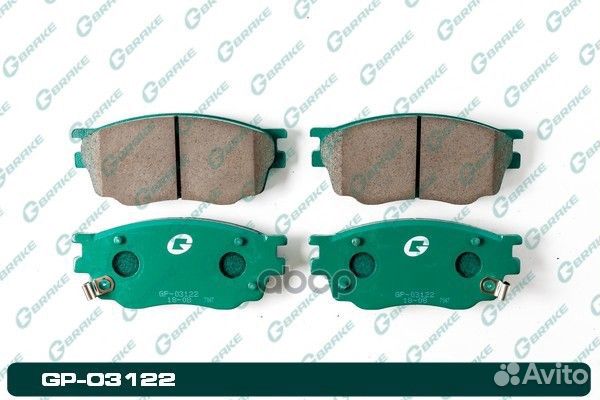GP03122, gbrake, Колодки тормозные дисковые G
