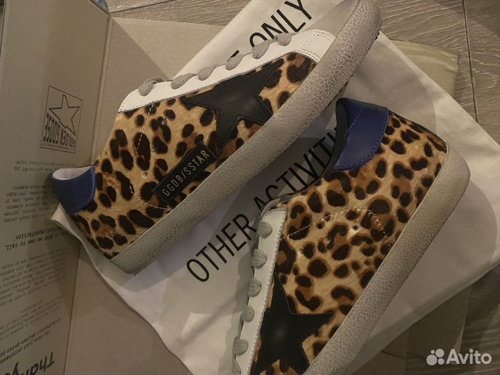 Кеды Golden goose женские Леопард gg