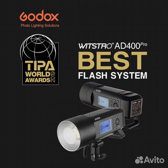 Вспышка аккумуляторная Godox Witstro AD400Pro с по