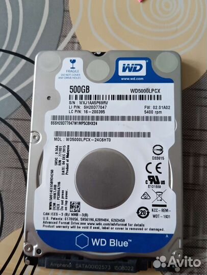 Жесткие диски 2 5 для ноутбука 250 320 500 gb