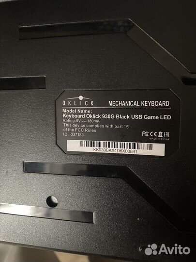 Клавиатура okllick 930G+logitech g102