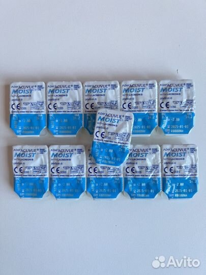 Линзы контактные однодневные Acuvue moist D -2.00