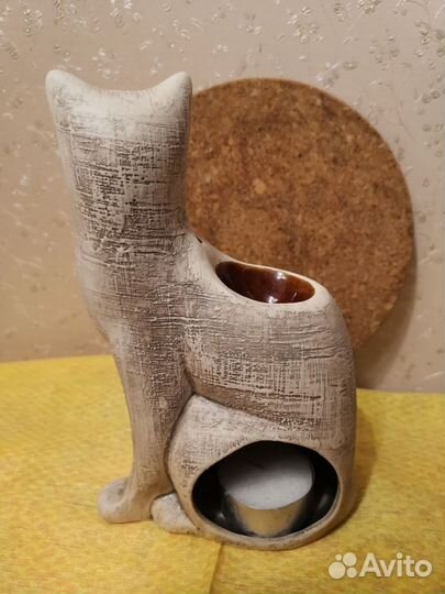 Аромалампа Кошка, керамика