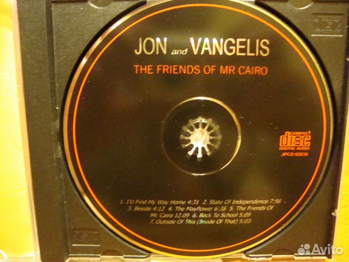 CD. Jon and Vangelis. The Friends of Mr Cairo