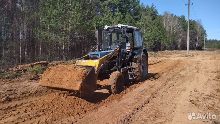 Аренда,Услуги трактора мтз 82 с куном и прицепом