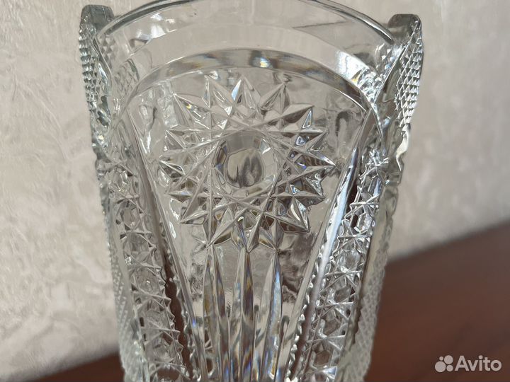 Хрустальная ваза для цветов 20,5 см