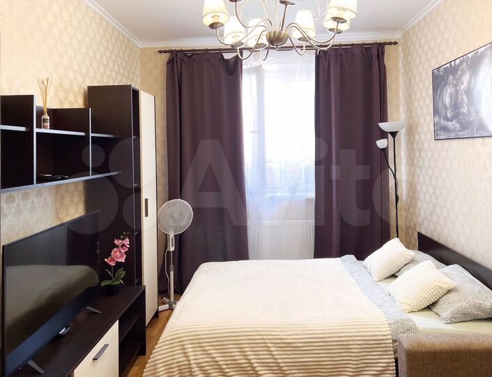 1-к. квартира, 35 м², 3 кровати
