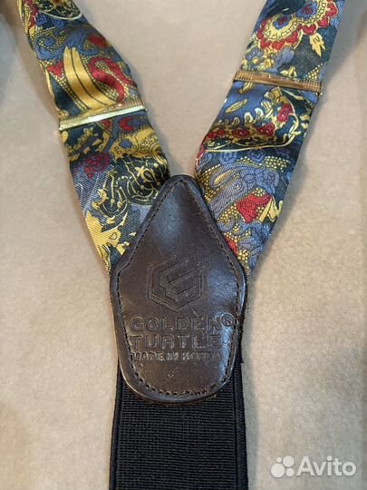 Подарочный набор Подтяжки+Платок Golden Turtle