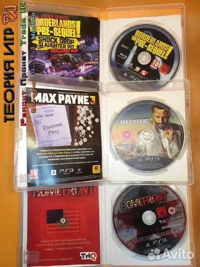 Игры для PS3 - Homefront, Max Payne 3, Borderlands
