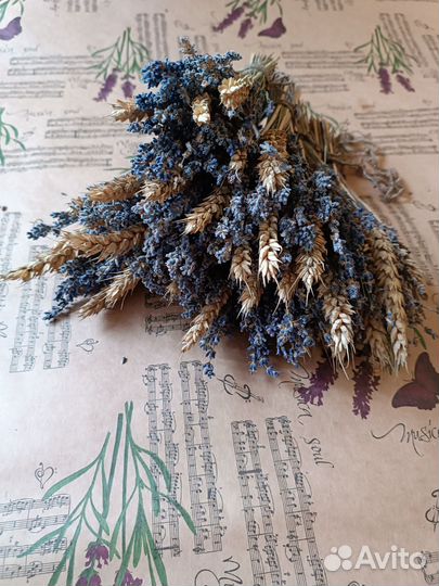 Цветы для души(лаванда сухоцвет.доставка бесплатно