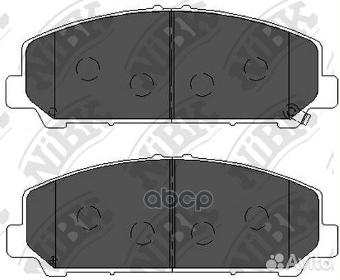 Колодки торм.пер. PN0841 NiBK