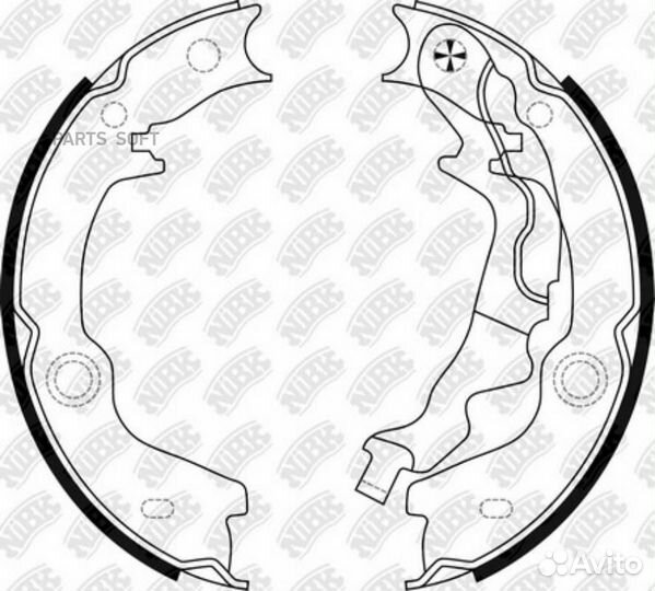 Nibk FN0680 Колод. торм. бар. nibk