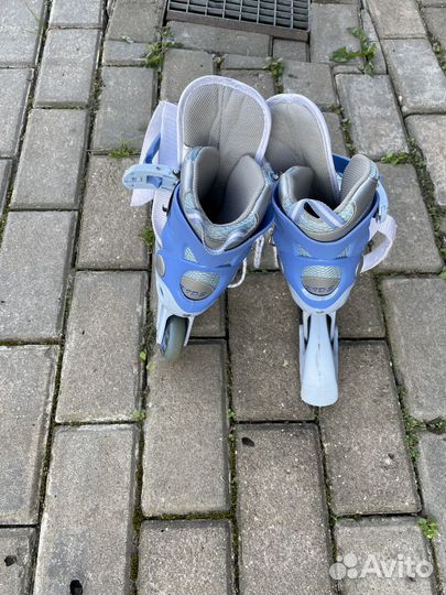 Роликовые коньки детские с защитой