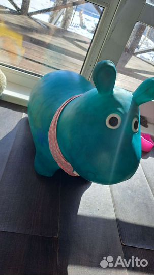 Игрушка прыгун Бегемот