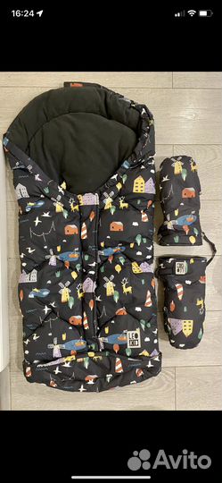 Зимний конверт leokid+Муфта варежки