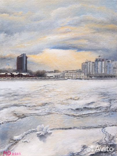 Картина «Вид на Неве», 2022, Малинкович Д.Д