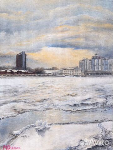Картина «Вид на Неве», 2022, Малинкович Д.Д