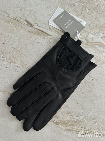 Перчатки женские кожаные новые