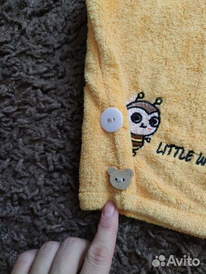 Новое флисовое полотенце для головы