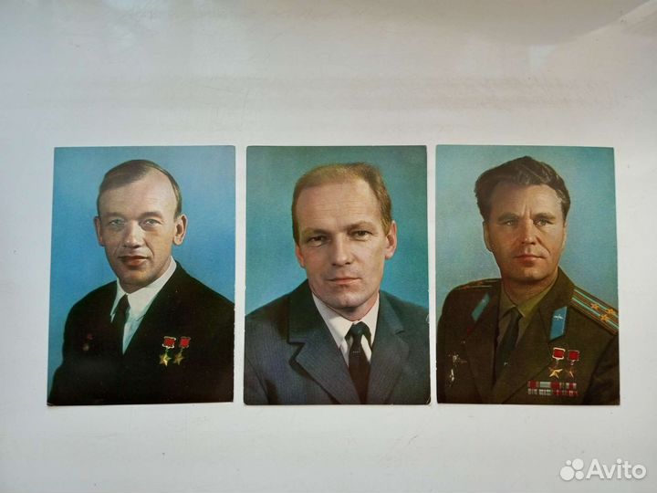 Ретро открытки.Советские космонавты 1961-1971 гг