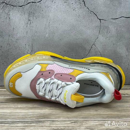 Balenciaga Triple S Clear Sole Grey/Yellow