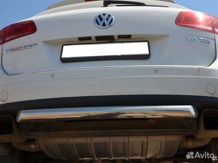 Защита заднего бампера 60/53 мм Volkswagen Touareg