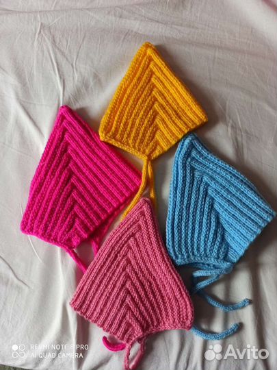 Эльф-чепчики для малышей ручной работы