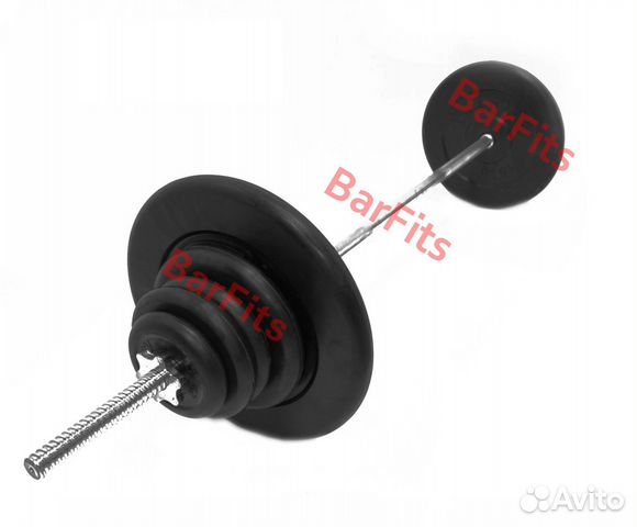 Штанга обрезиненная Антат 60кг