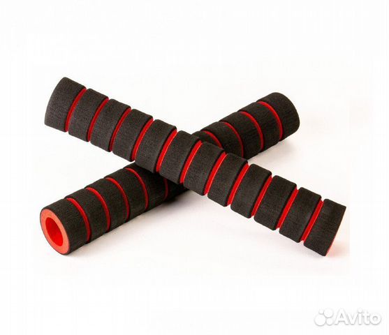 Комплект неопреновых ручек 11 см, 2 шт, Красные