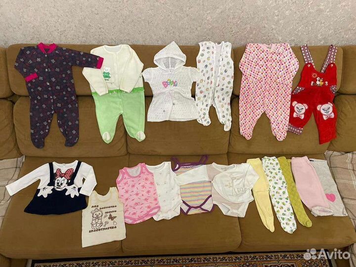 Вещи пакетом на девочку 6-9мес(68-74)