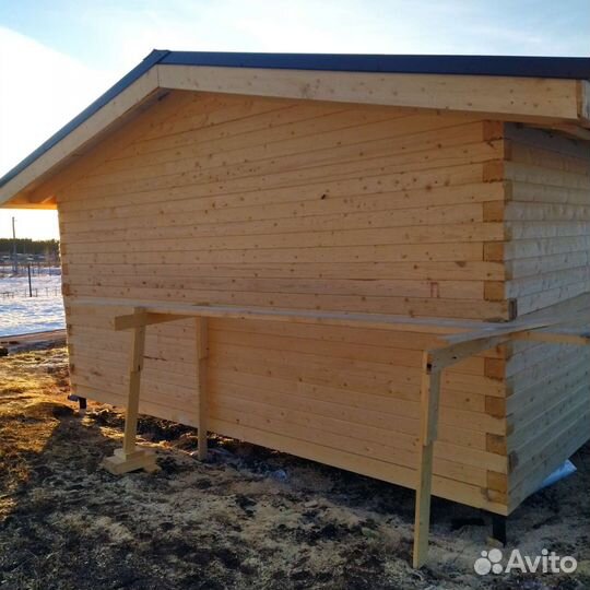 Срубы домов под ключ 6*6 из профилированного бруса