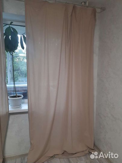Комплект две шторы и тюль