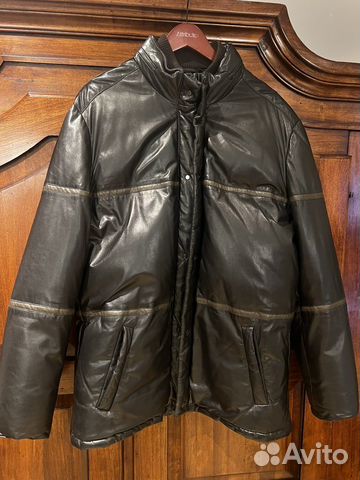 Продается кожаный пуховик Бриони