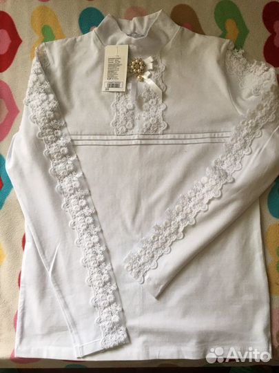 Блузка белая для девочек