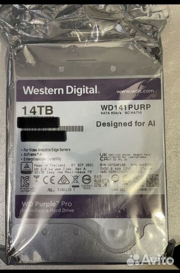 WD 14Tb Purple