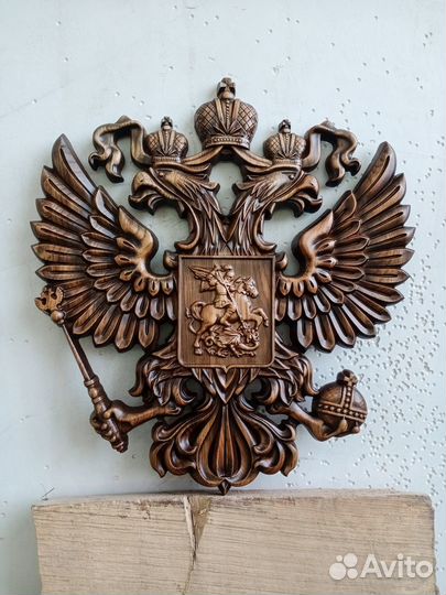 Деревянный Герб России
