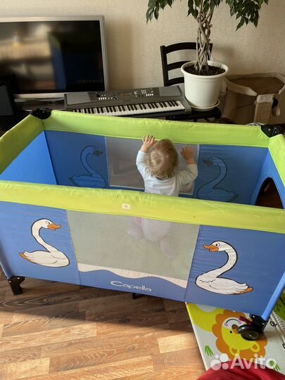 Детская кровать манеж